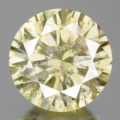0.30cts Round Untreated Fancy Yellowish Champagne Natural Loose Diamonds - Image 1 of 3