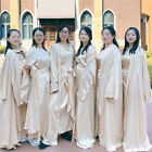 Dubai Women Open Cardigan Abaya Maxi Dress Wrap Skirt 3pcs Set Muslim Bridesmaid