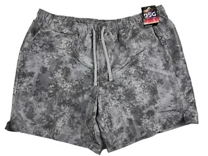 DSG Men's 6" Nylon Lifestyle Shorts Size XL Gray Relaxed Fit Blurred Floral - Picture 1 of 8