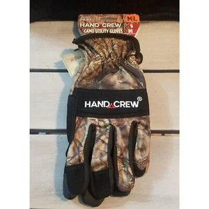 **NEW** Hand Crew -CAMO Utility Work Gloves -MOSSY OAK (Size M/L) *NEW WITH TAGS - Picture 1 of 3