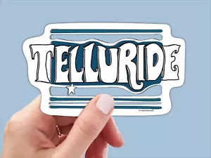 Telluride Sticker | Colorado CO | Laptop Decal | Water Bottle Sticker - Picture 1 of 8