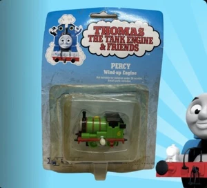 ERTL BRITT ALLCROFT THOMAS THE TANK ENGINE PERCY PLASTIC WIND-UP 1993 CARDED - Picture 1 of 3
