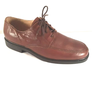 Scarpa elegante uomo Bass marrone 14 M Derby Oxford Field 2V57 pelle morbida tomaia carriera - Foto 1 di 12