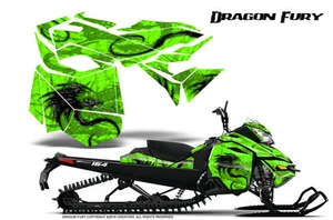 SKI-DOO REV XM SUMMIT SNOWMOBILE CREATORX GRAPHICS KIT DRAGON FURY GREEN - Photo 1/1