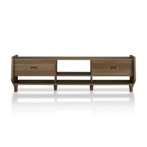 Furniture of America Waggoner Modern Wood 70-Inch TV Stand in Walnut - Picture 1 of 10
