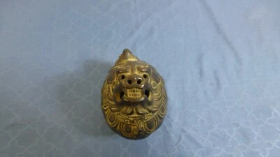 Vintage Brass Lion/Tortoise Head, Excellent Condition - Image 1 of 4