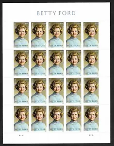 #5852 Betty Ford, US First Lady 1974-1977 (forever) 2024 Issue-MNH Sheet of 20 - Picture 1 of 2