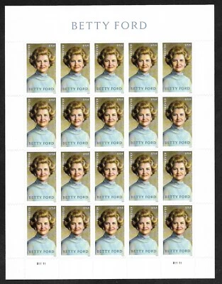 #5852 Betty Ford, US First Lady 1974-1977 (forever) 2024 Issue-MNH Sheet of 20 - Image 1 of 2