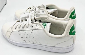 Adidas Men's White Green Cloudfoam Athletics Advantage HWI 28Y001 Sneakers 12 - Picture 1 of 12