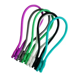 6 Stück Magnet Silikon Kopfhörer Organizer Kabel Halter für Reise und Schule - Bild 1 von 11