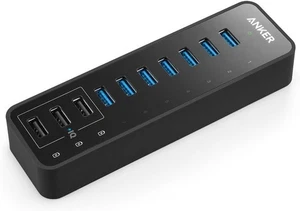 10 Port 60W Data Hub mit 7 USB 3.0 Ports und 3 PowerIQ Ladeports für Macbo - Bild 1 von 7