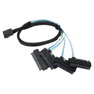 SFF 8643 To 4 SAS 29P Cable 12Gbps High Speed SFF 8643 To Cord For Serve CB - Afbeelding 1 van 23