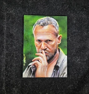 Walking Dead Merle Dixon Original 1/1 Sketch Card - Artist Comission by Jim Kyle - Picture 1 of 2