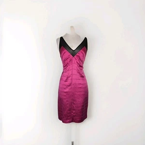 Nwt Vintage Bebe Priscilla Pleat Dress Y2k- Large - Picture 1 of 8