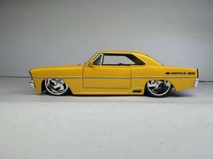 JADA TOYS BIG TIME MUSCLE 1:24 Scale 1967 CHEVY NOVA SS METALLIC YELLOW - Picture 1 of 16