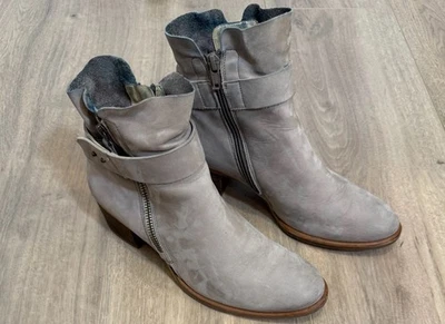 PAUL GREEN Sheridan Nubuck Suede Bootie in Light Gray women’s Size 7 (UK 5) - Image 1 of 4
