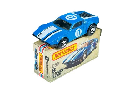 Matchbox Lesney Superfast MB8 De Tomaso #17 Pantera con caja estilo L Foto 1 de 4