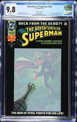 ADVENTURES OF SUPERMAN #500, Collector's Edition, 1st app Steel, CGC 9.8 NM/MINT - Image 1 of 2