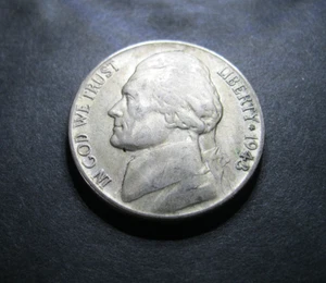 1943/2 P Jefferson Silver War Nickel Variety - Picture 1 of 9