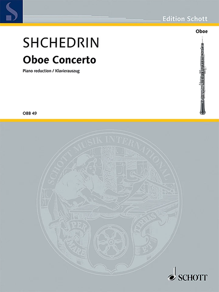 Shchedrin Oboe Concerto Piano Reduction Classical Sheet Music Schott Book - Image 1 of 1