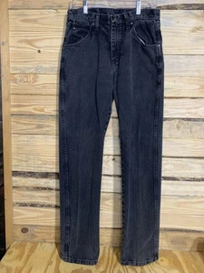 Wrangler Hero Jeans Men’s 30x32 Black Regular Fit Straight Leg Denim Pants - Picture 1 of 13