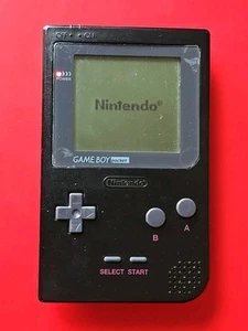 Game Boy Pocket System Handheld Console MGB-001 Nintendo Black Works No Issues - Picture 1 of 11