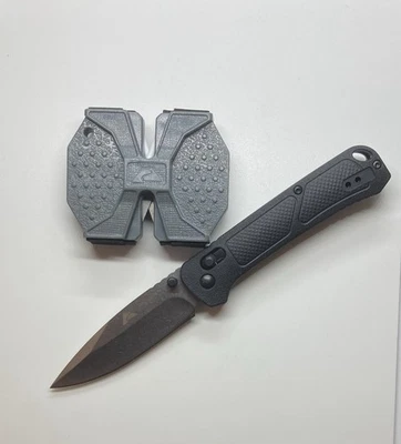 Ozark Trail 7.5 Inch Slide Lock Folding Knife D2 Steel Blade w/ Knife Sharpener - Image 1 of 4