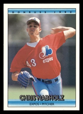 Chris Nabholz 1992 Donruss #170 Montreal Expos BASEBALL *087 - Image 1 of 2