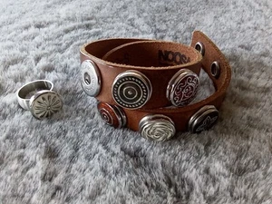 Noosa Amsterdam Chunks Ring Doppel Armband 88/02-S braun /cognac - Bild 1 von 2