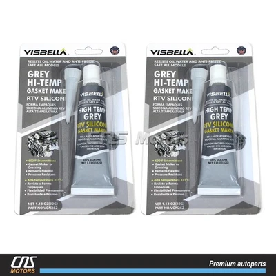 2Pcs Hi-Temp RTV Silicone Gasket Maker (32g) Resists Oil Water Anti-Freeze — 第 1/2 张图片