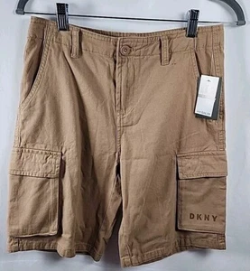 DKNY Jungen Cargo Khaki Shorts Gr. L 14-16 NEU!!! Verstellbare Taille - Bild 1 von 4