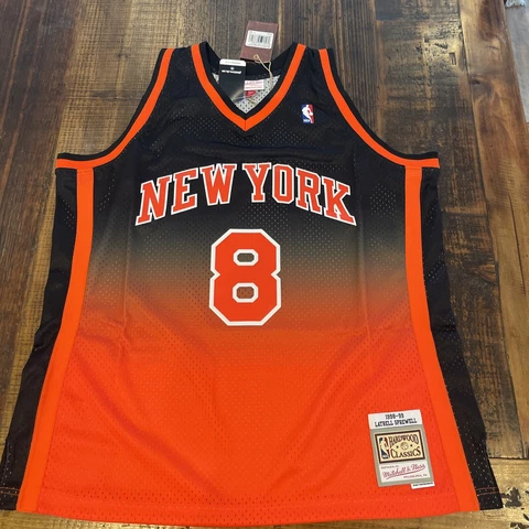 1998-99 Latrell Sprewell New York Knicks Mitchell & Ness Jersey New NWT HWC Cover