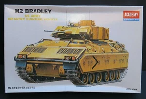 ACADEMY M2 Bradley Fighting Vehicle 1/35th Scale Vintage Plastic Model Kit #1335 - Picture 1 of 3