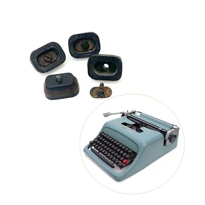 Pies y herrajes para máquina de escribir Olivetti Studio 44 de colección pieza de goma tornillo original Foto 1 de 2