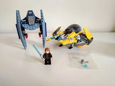 LEGO Star Wars set 7256 - Jedi Starfighter & Vulture Droid, 100% complete NO BOX - Photo 1/4