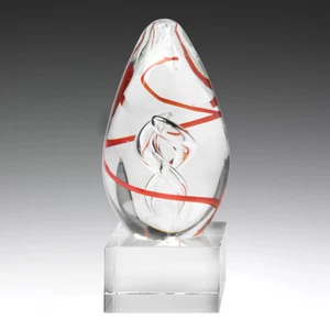 ART GLASS ORIGIN TROPHY AWARD CORPORATE FREE ENGRAVING PERSONALISED 175MM - Picture 1 of 1