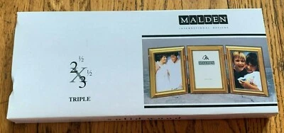 Malden International Designs Triple Solid Wood Frame 2.5" x 3.5" NIB - Image 1 of 2