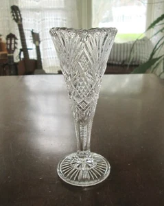 EAPG McKee & Brothers CHAMPION; Fan with Crossbars Bud Vase 6" 1896 - Picture 1 of 8