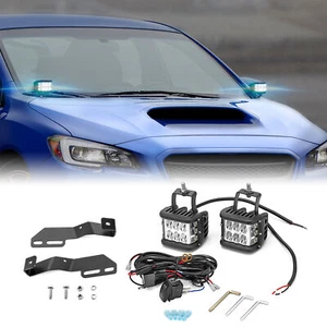 4'' 60W LED Ditch Lights+Mount+Wire For 12-20 Subaru Crosstrek /Impreza /WRX STI - Foto 1 di 7