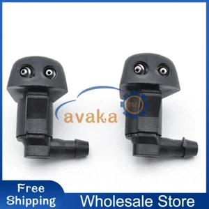 For Mazda 3 5 6 2Pcs Front Windshield Wiper Water Washer Spray Jet Nozzle - Picture 1 of 7