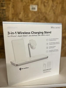 NEW UbioLabs WCB141 3-in-1 Wireless Charging Stand For Iphone and Apple Watch - Picture 1 of 1