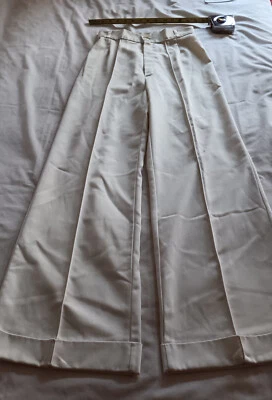 ВИНТАЖНЫЙ 1974 SEARS JR БАЗАР ЖЕНЩИН SZ 9 MED СЛОНОВОЙ КОСТИ ПЛАТЬЕ БРЮКИ ИЗ ПОЛИКОТТОНА БОЛЬШОЙ - Изображение 1 из 4