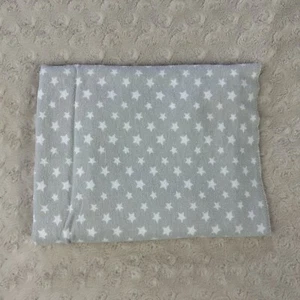 Carter's Gray White Stars Baby Receiving Blanket Flannel Cotton Lovey - Picture 1 of 12