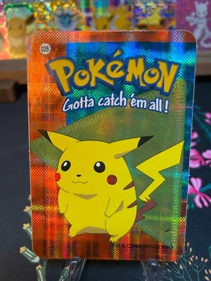Chonk Pikachu #025 - Vintage Vending Machine Prism Sticker 2000 - Pokemon Card - Image 1 of 2