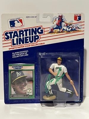 JOSE CANSECO 1989 Signed Autographed Auto Oakland A’s Starting Lineup SLU PSA - Image 1 of 3