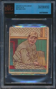 1933 R337 Eclipse Import #402 Babe Ruth BVG Beckett A (Authentic) NY YANKEES HOF - Picture 1 of 2