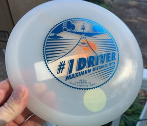 Lightning #1 Driver PFN (Free Innova Pin) Disc Golf Floats Rare OOP New #1834 - Picture 1 of 11