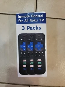 Pack of 3 Replacement Remote Control Only For Roku TV (US Seller) - Picture 1 of 3