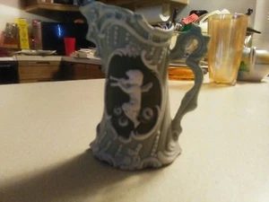 Antique Wedgewood Miniature Creamer~Light Green - Picture 1 of 3