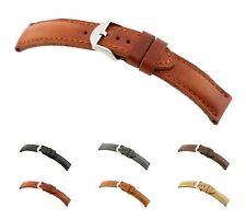 RIOS1931 Vintage Leather Watch Band "Derby", 20-24 mm, 6 colors, new!